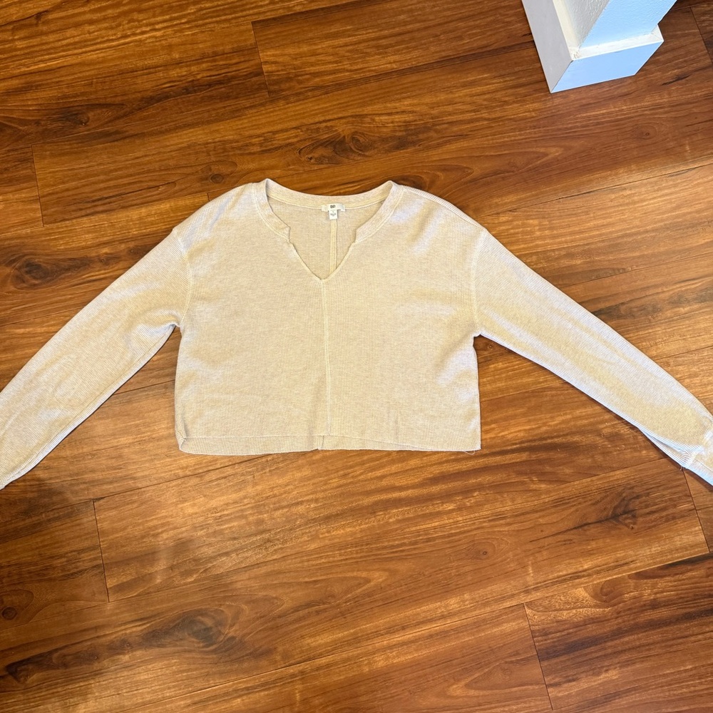BP Light Beige cropped top